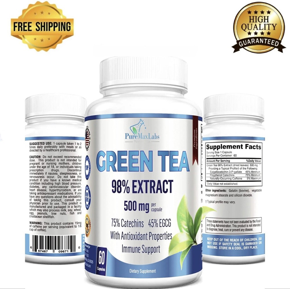 ✨Green Tea Extract 98% 3X Strength,75% Polyphenol Catechins,45% EGG,Antioxidant✨