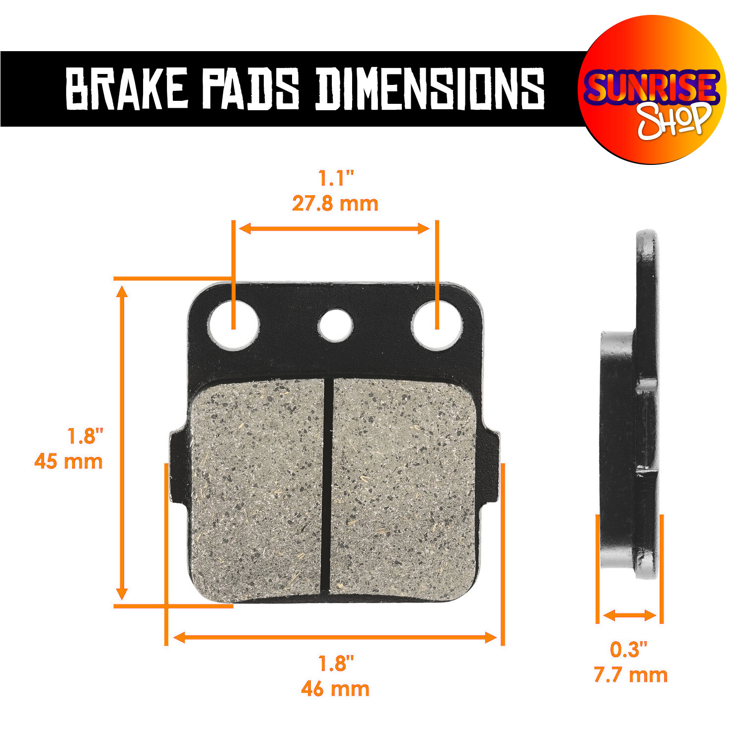 Front+Rear Blue Shock Covers + Brake Pads for Yamaha Blaster YFS 200 (2003-2006)