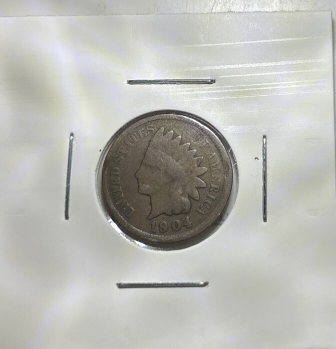 1904 Indian Head Cent No Mint Mark, #207
