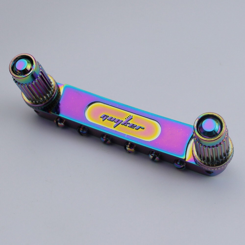 Guyker Tune-O-Matic Roller Saddle Guitar Bridge For LP SG 6 String Rainbow
