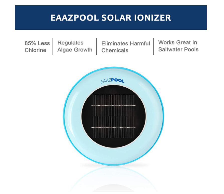 EAAZPOOL Solar Pool Ionizer | Pool Cleaning Device | Purifies Pool Water