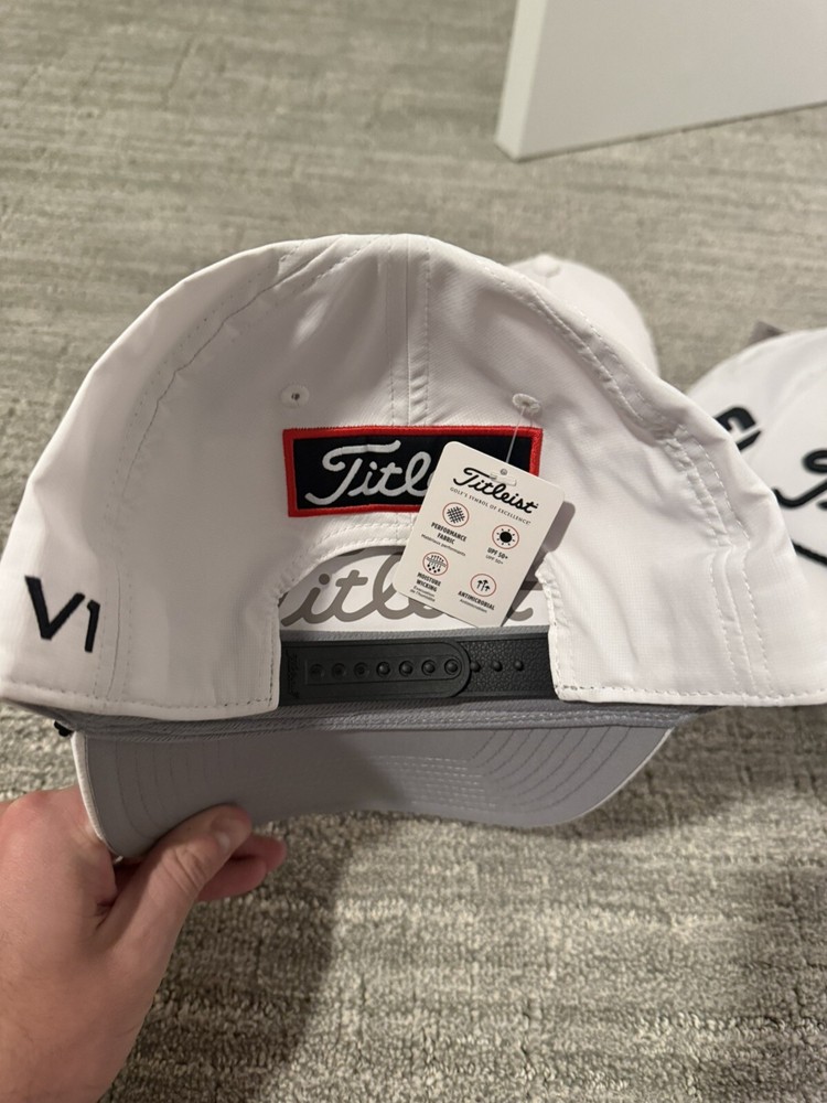 Titleist Players SnapBack Rope Hats White Small/Medium - NWT
