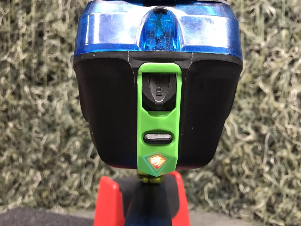 Used Macdev Clone 5 Paintball Marker with Case - Blue/Green