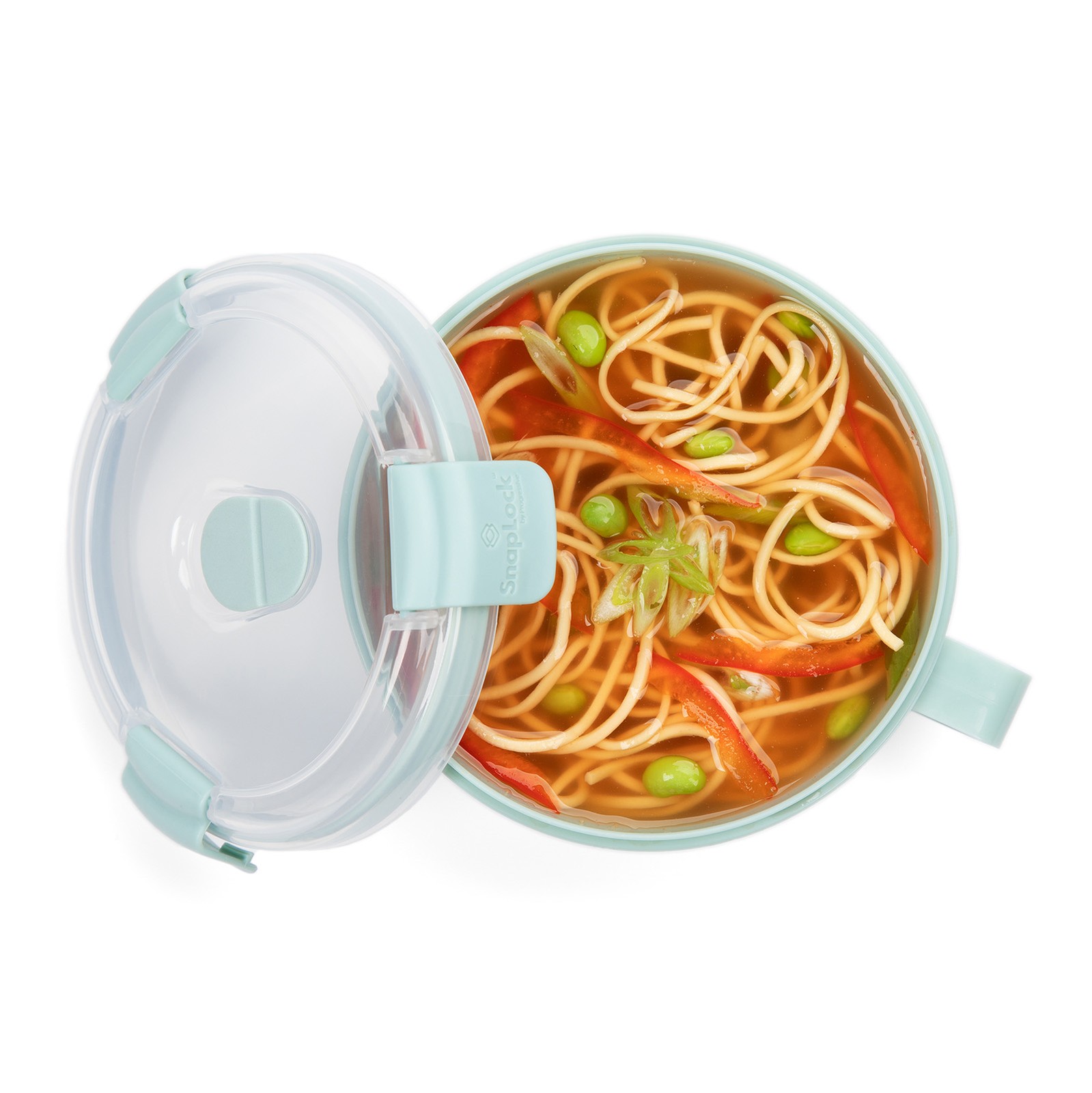 Progressive Snap-Lock Noodles To Go Microwave Noodle Bowl, Assorted Colors