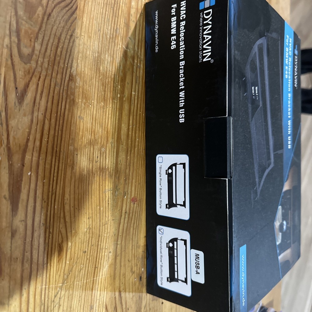 HVAC Relocation Bracket With USB for BMW E46