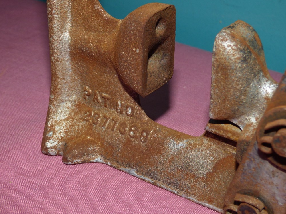 Vintage C.E Potter Cast Iron Nut Cracker Sapulpa Oklahoma Nutcracker