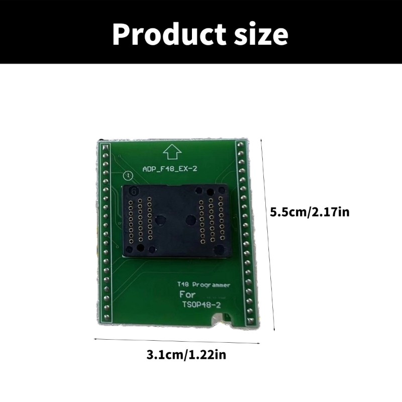 NAND Flash Programmer Adapter For T48 ADP F48 EX2 TSOP48-2 Chip Socket