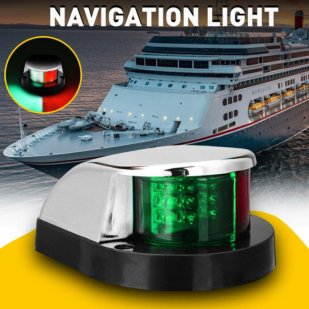 For Boat Navigation Lights Red-Green LED Marine Navigation Light Boat Bow Lights
