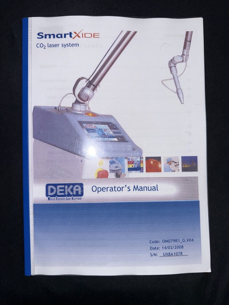 Deka SmartXIDE Operator's Manual