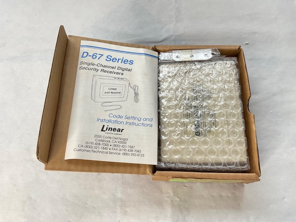 Linear D-67 Wireless Single Channel Receiver - NEW