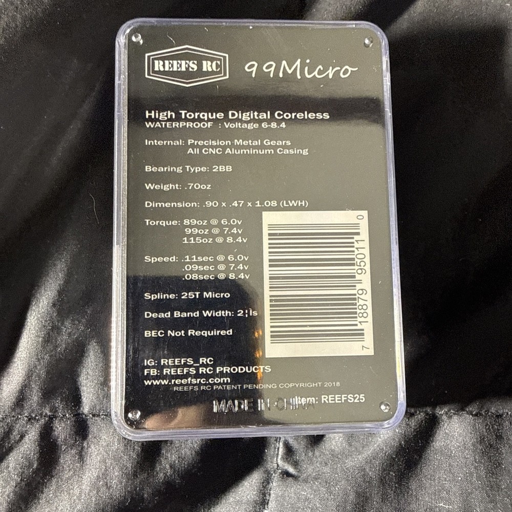 Reef's RC Micro 99 High Torque Servo Motor (SEHREEFS25)