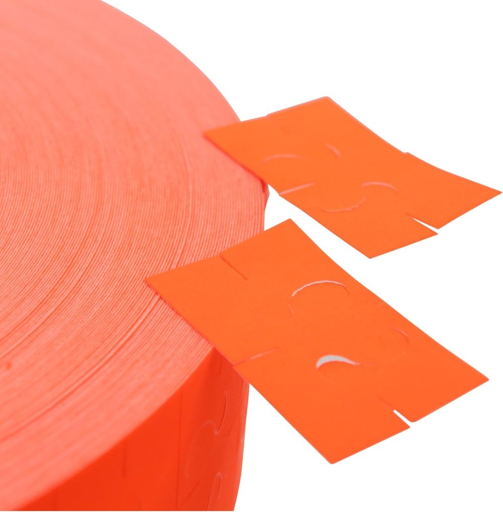 Perco Fluorescent Red Pricing Labels for Monarch 3 Sleeves,