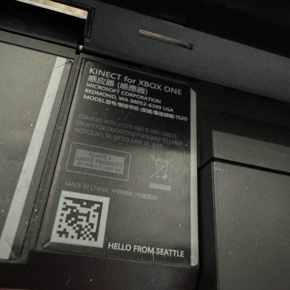 Microsoft Kinect Sensor Lot, 2 Kinect sensors and adapter. untested