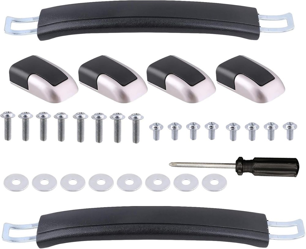 A-xctoe Luggage Replacement Handle Pulls - 8.8 Inches Black