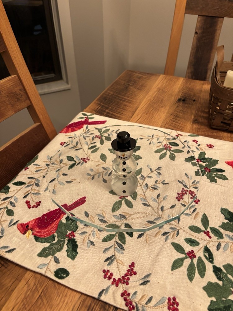 Judith Ripka Snowman Tray-Rare.
