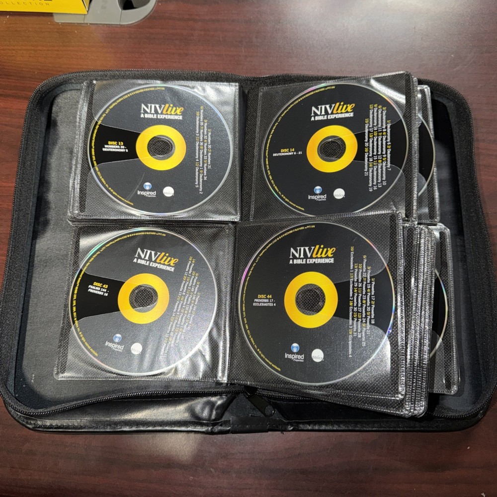 NIVlive A Bible Experience 80 CD Set with Leather Binder