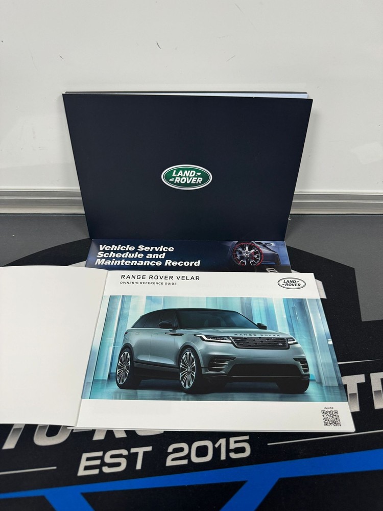 Range Rover Velar manual handbook quick reference guide 2020-2024 (2023)!!!
