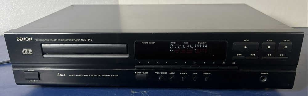 Denon DCD-615 CD Player - 20 Bit 8 Times Over Sampling Digital Filter TESTED!!