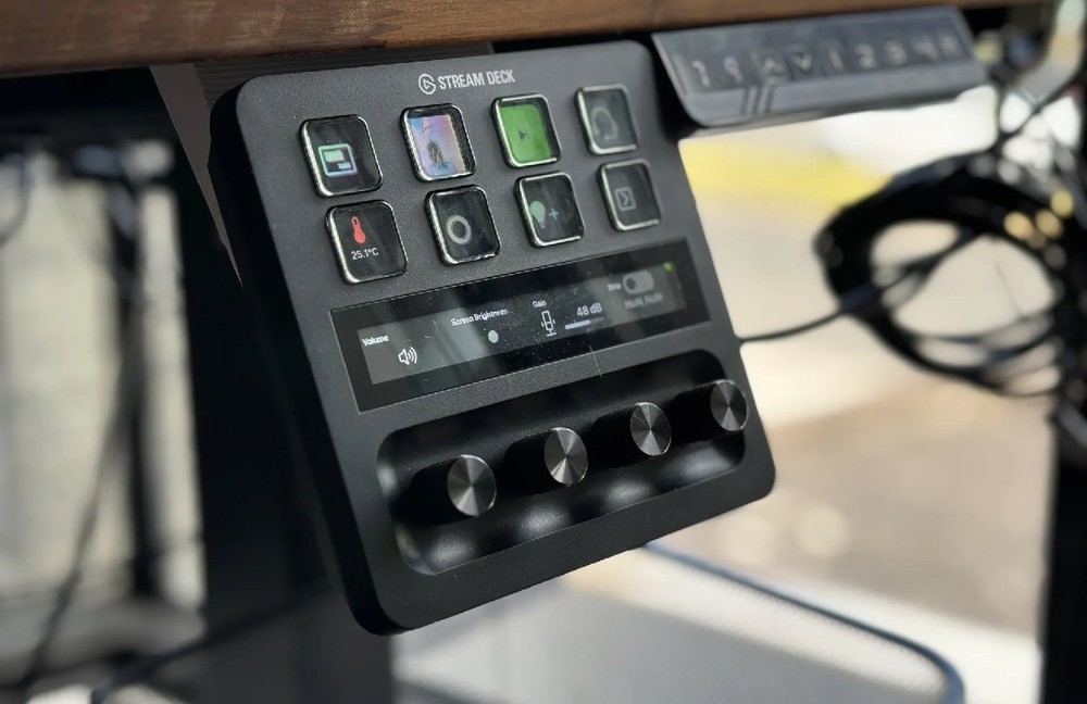 Under Desk Mount for Elgato Stream Deck + Plus – Clean Setup Organizer
