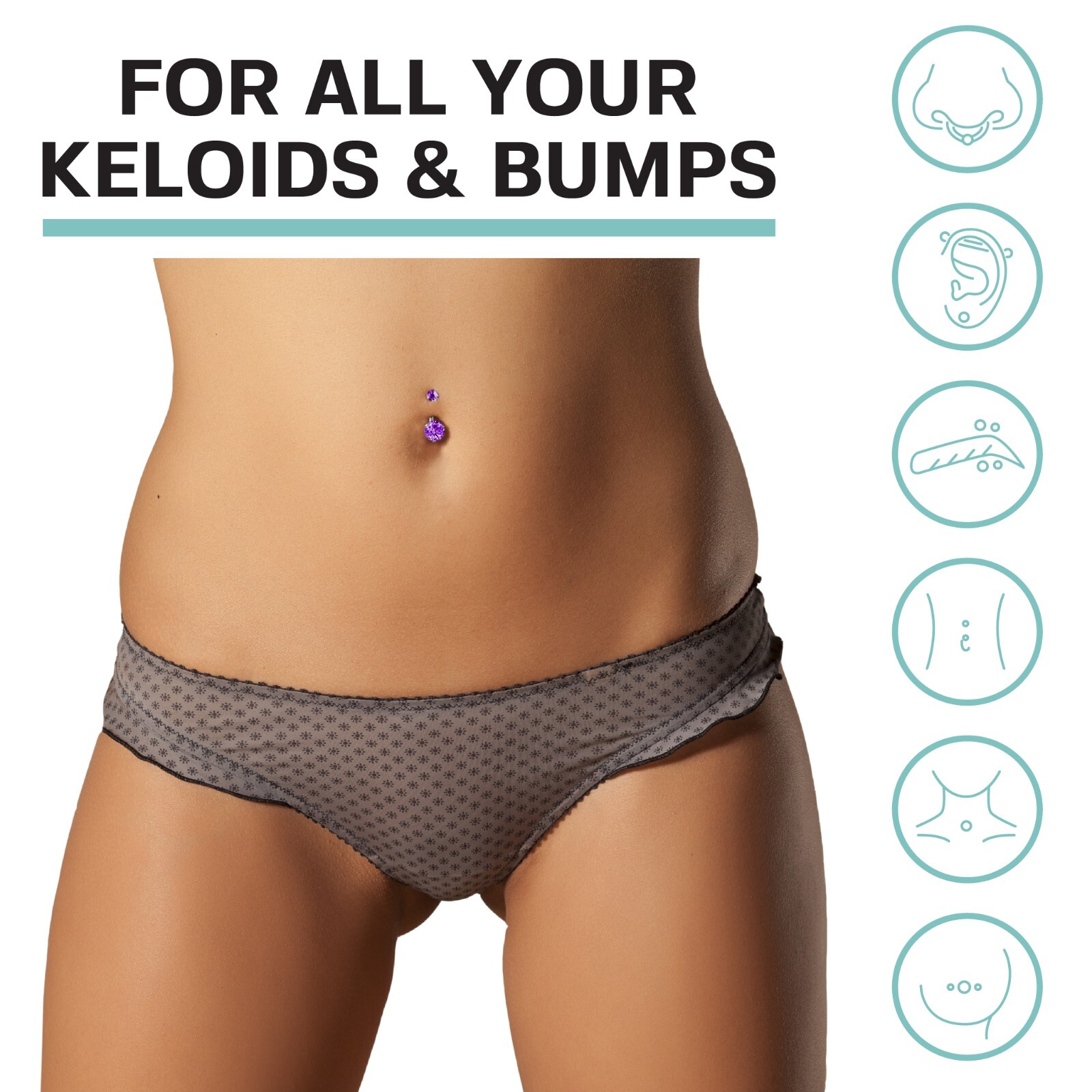 Base Labs Piercing Bump Treatment Saline Drops | Keloid Removal Drops | 15ml