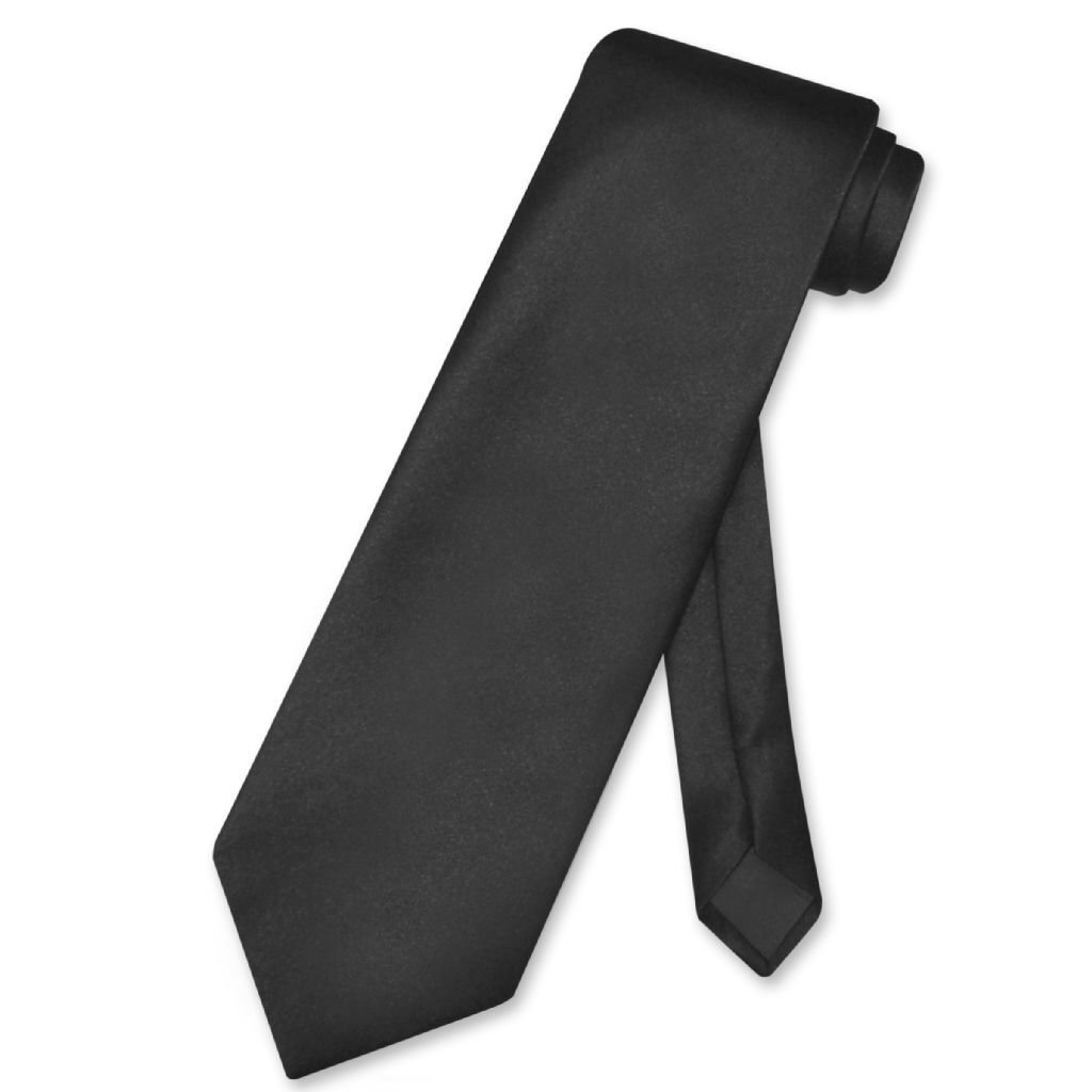 NeckTie Solid BLACK Color Men's Neck Tie