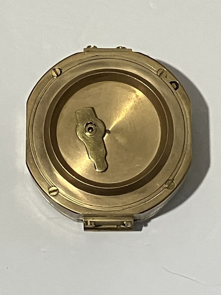 Brass Maritime Compass With Case