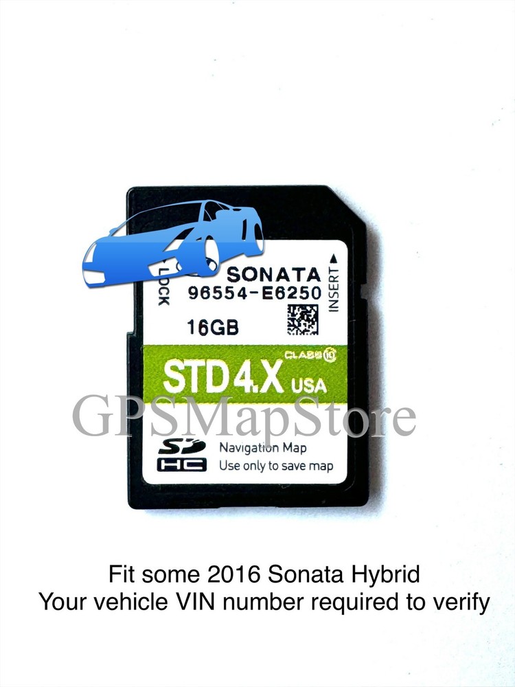 2016 Sonata Hybrid GPS Navigation DATA SD Card U.S Map *Please Read Description