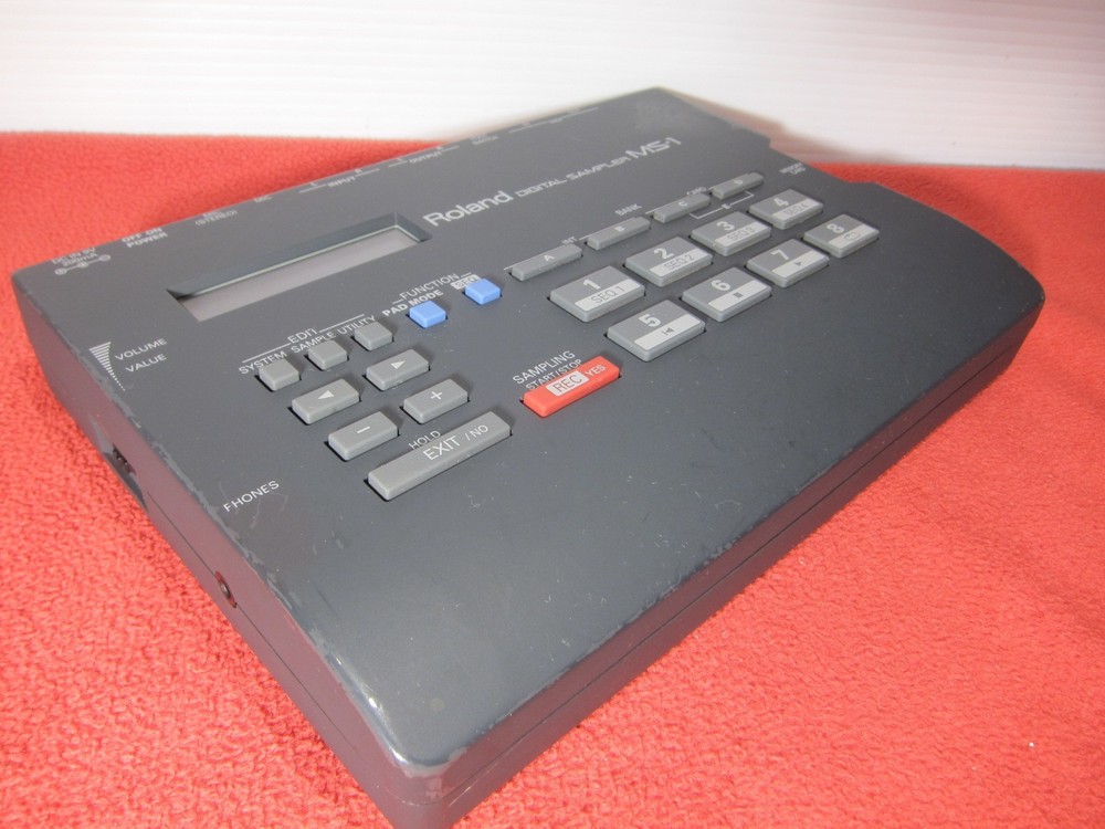 Roland MS-1 Compact Digital Sampler Looper MS1 MIJ Tested w/ power supply