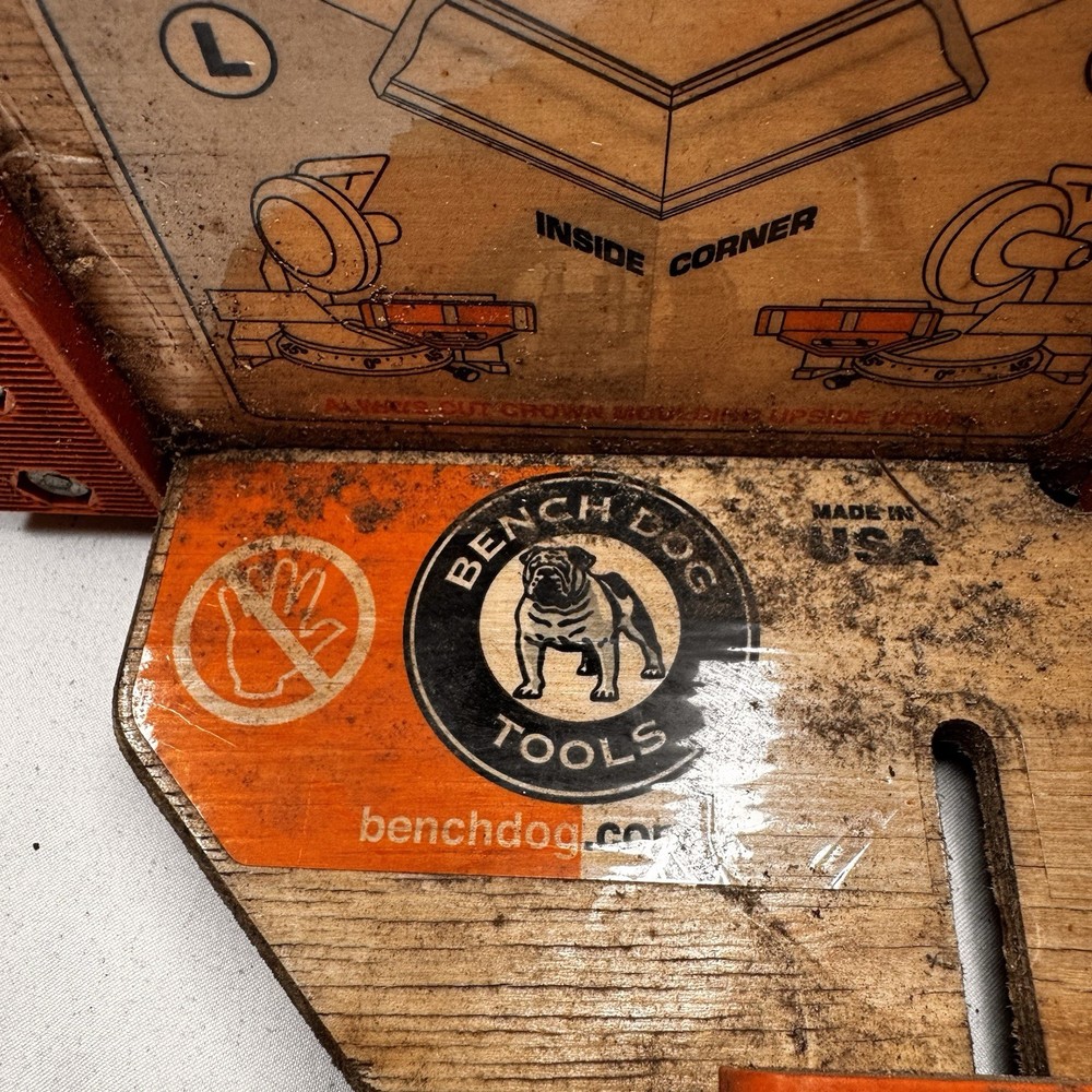 Bench Dog Crown Moulding Cutting Jig used