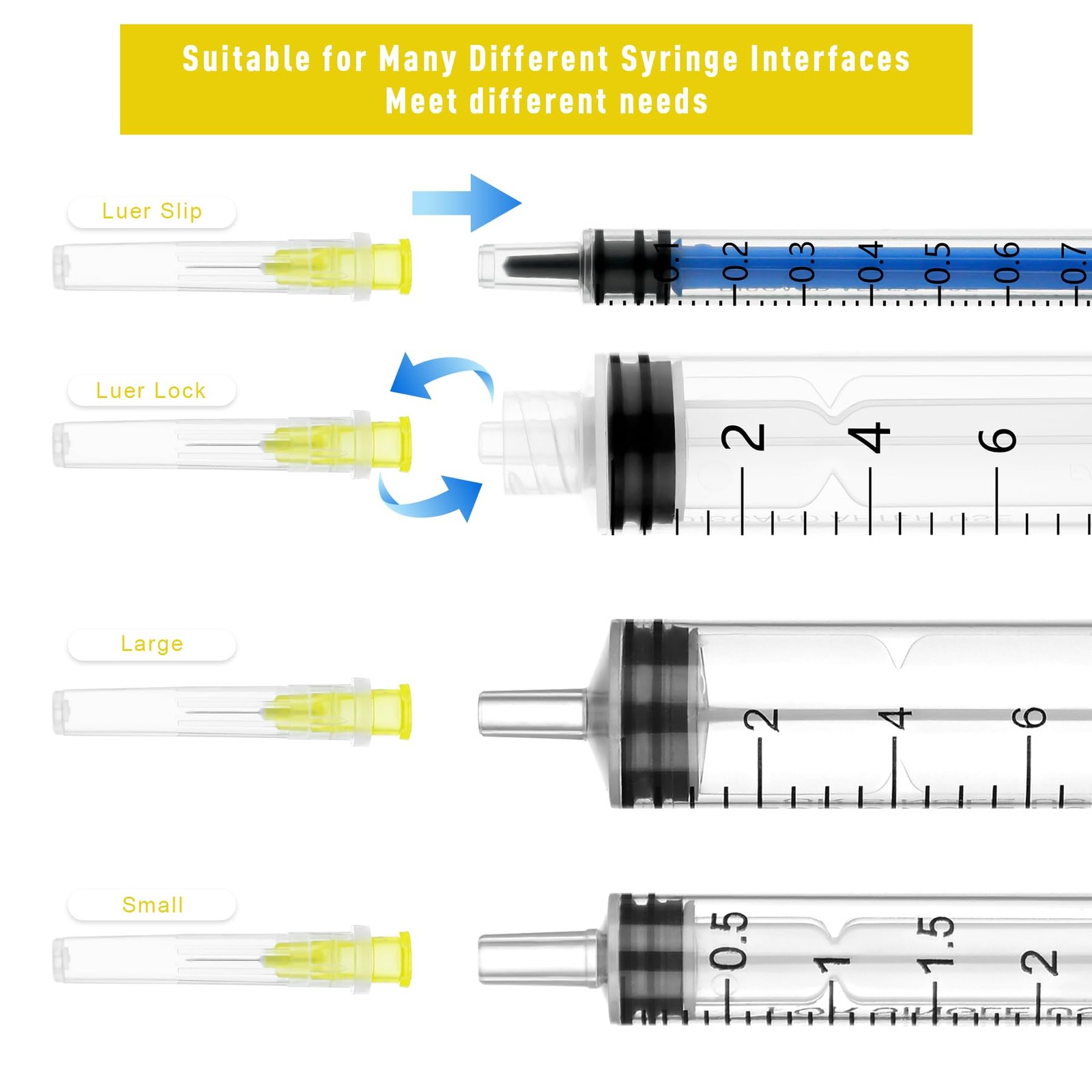 30Gauge 5/16 Inch Needle, Disposable Luer Lock 30 Gauge