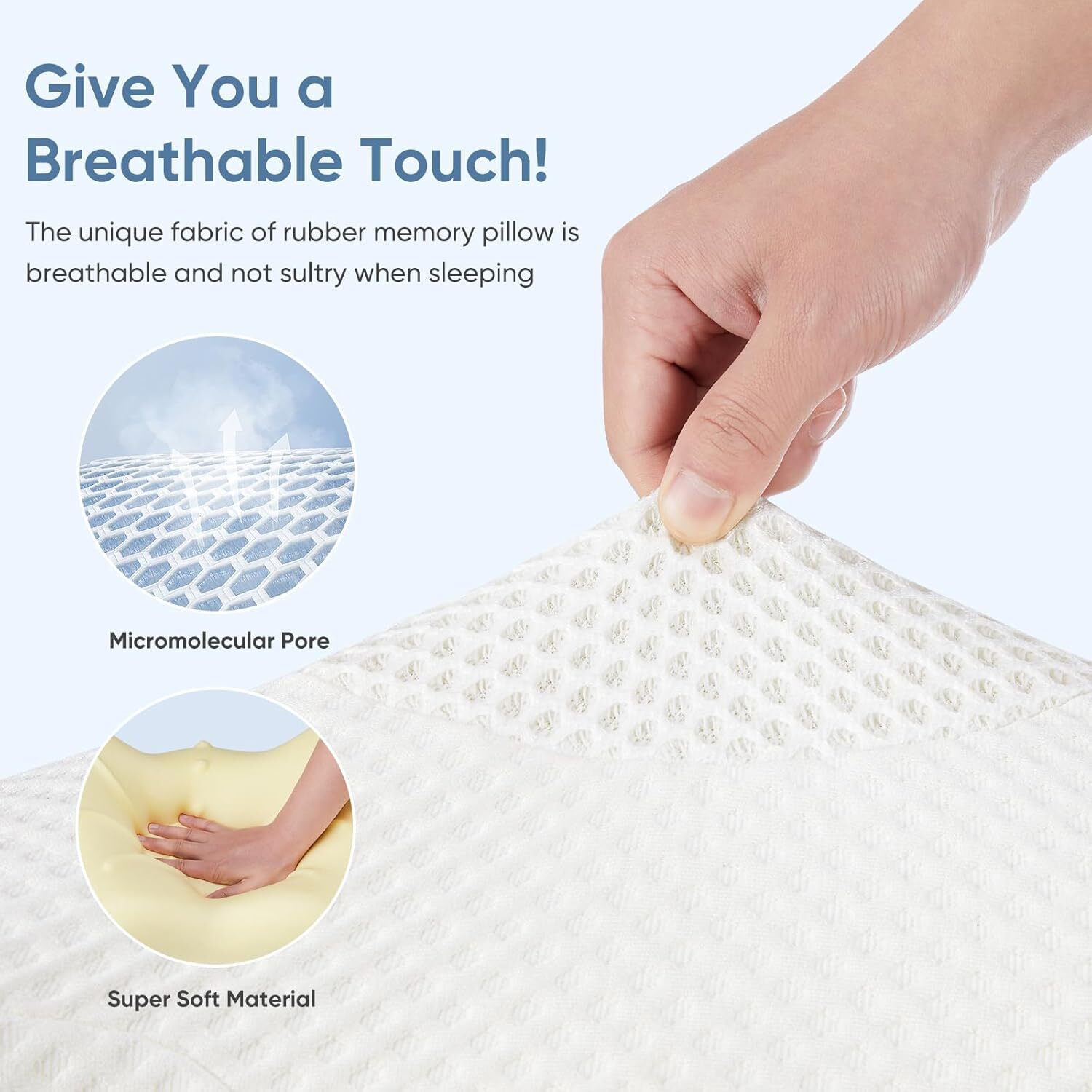 Contour Neck Pillow Neck Relief Ergonomic Cervical Pillow Memory Foam Bed Pillow