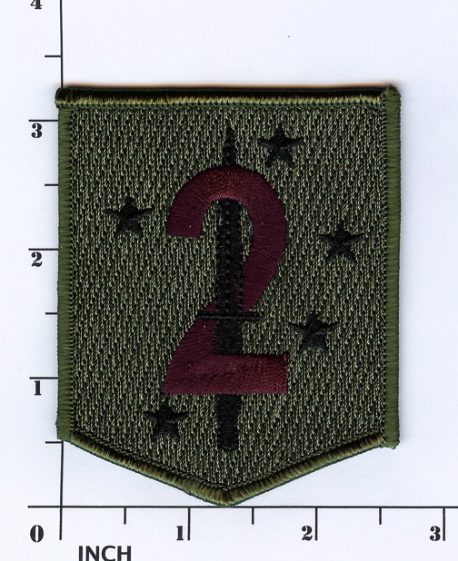 USMC 2d MSOB subdued OD ! Marines PATCH 2nd Marine Special Operations Battalion