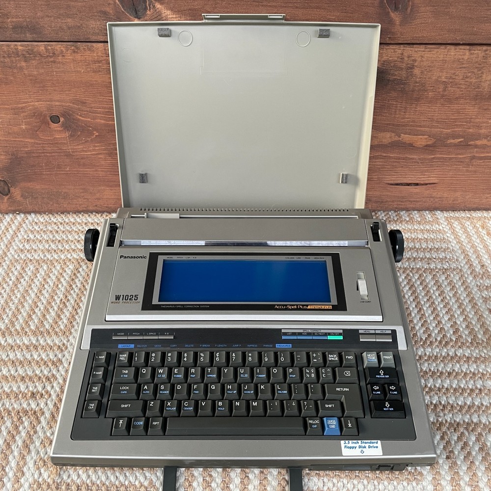 Panasonic KX-W1025 Personal Word Processor Type Writer 1989 Working Tested!
