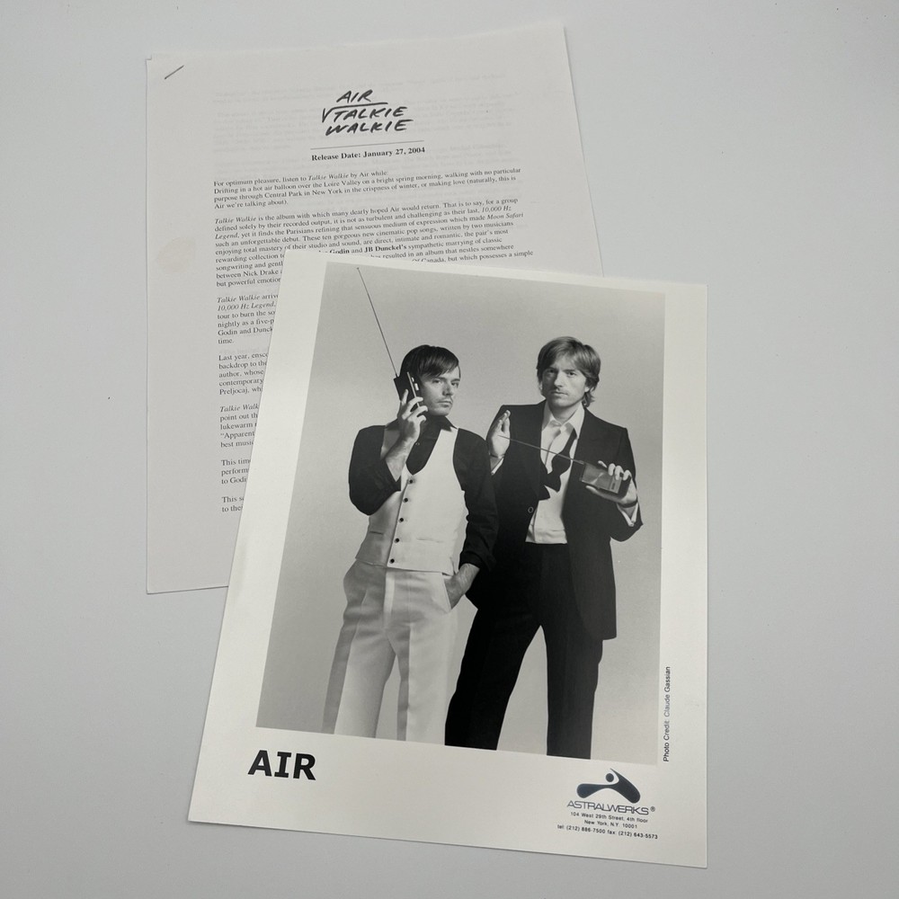 Air Press Kit And Photo  Talkie Walkie 2004 Walkie Talkie Y2K Alt Rock