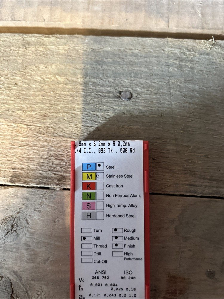 5pc DORIAN Tool TDEX-090202 Carbide Inserts 73310195491