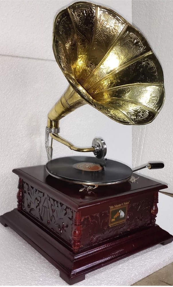 Antique Gramophone Fully Functional Working Phonograph win-up record player