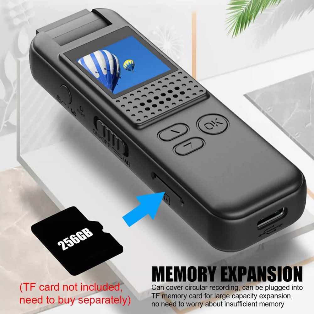 1080P HD Camera W/Motion Detective Function 0.9" LCD Screen 3-4H Duration