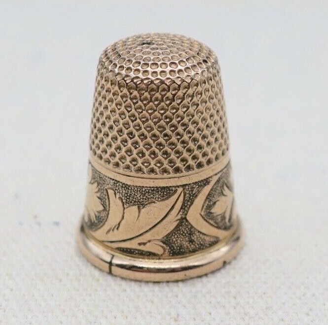 14K Gold ~ FLO'S THIMBLE ~ Size 7