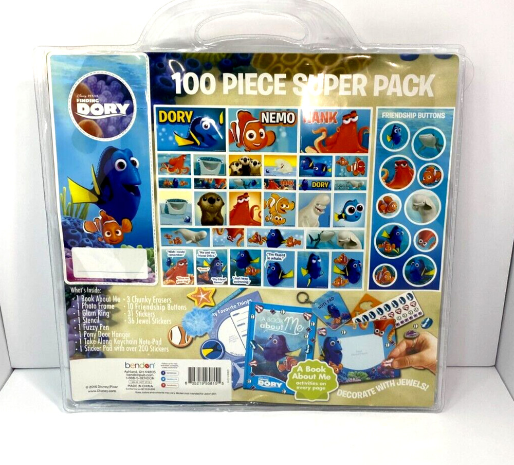 2016 Disney Pixar Finding Dory Activity Collection Activity 100 Piece Super Pack