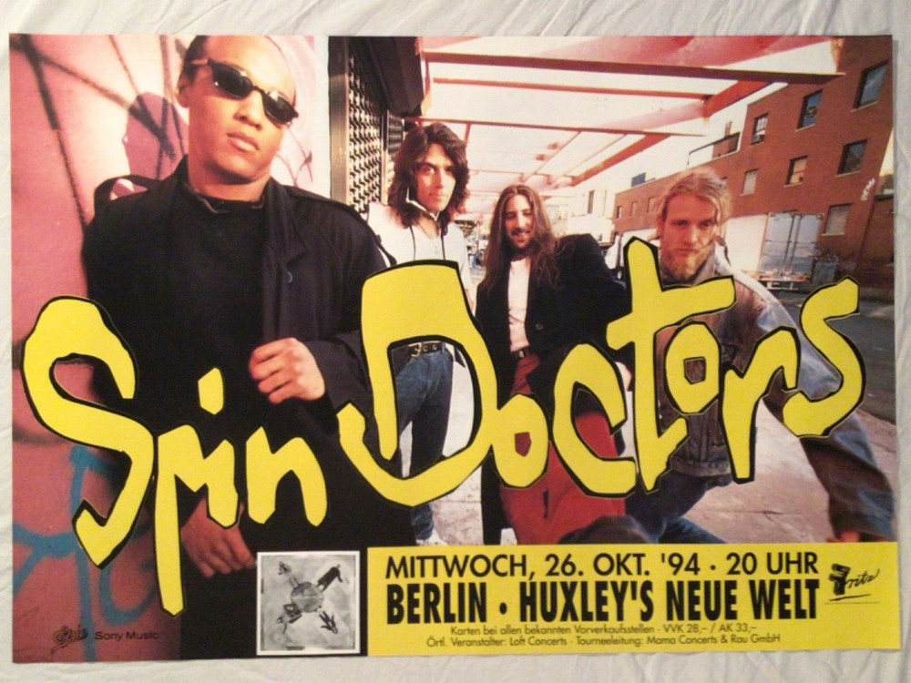 Spin Doctors 1994 German Tour Poster