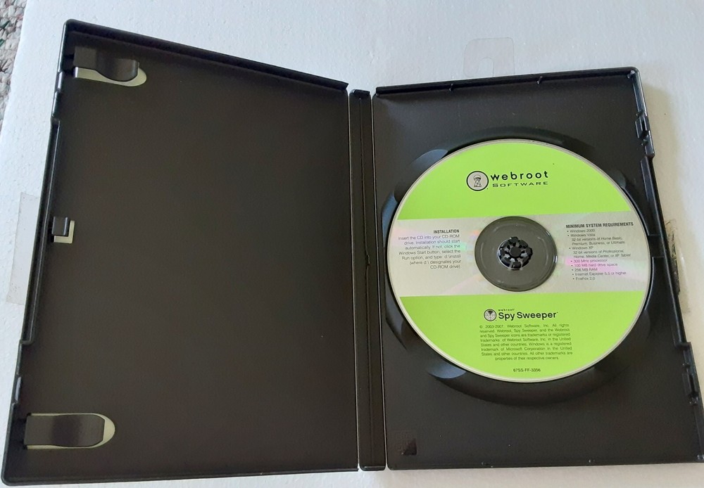 Webroot Spy Sweeper CD (Key code included)
