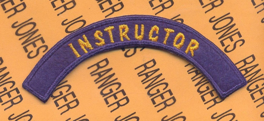 USAAF Army Air Force INSTRUCTOR 4.25" tab arc patch