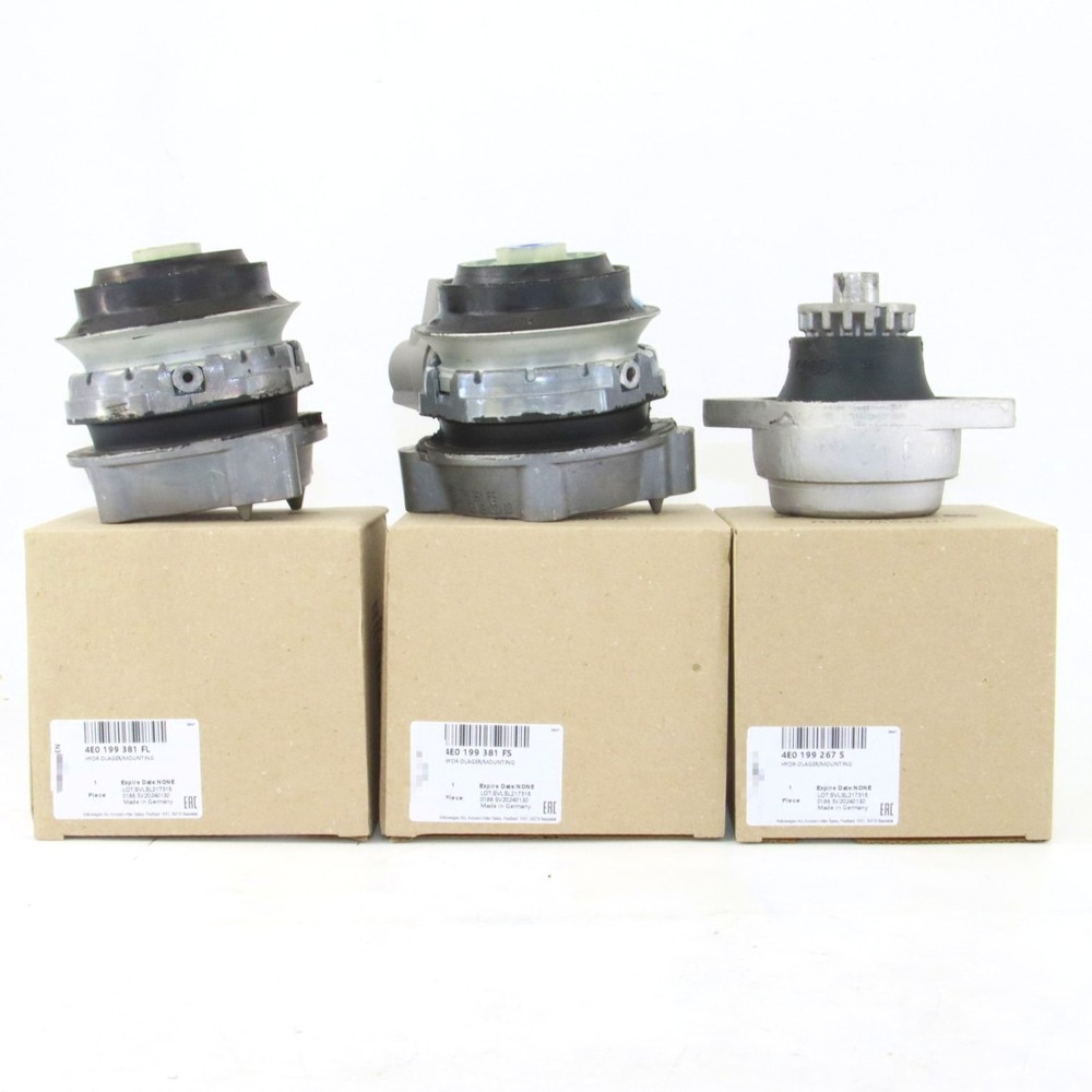 3X Sensor Engine Mount Kit 4E0199381FL 4E0199381FN 4E0199267S for Audi S8 A8