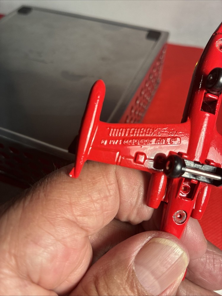 MATCHBOX Intl. Macau SB1 1973 DATAPOST Red LEARJET.