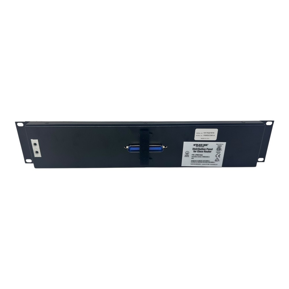 BLACK BOX MODEL VNMSCOM1A P/N JPM2194A DISTRIBUTION PANEL NEW/UNUSED SURPLUS