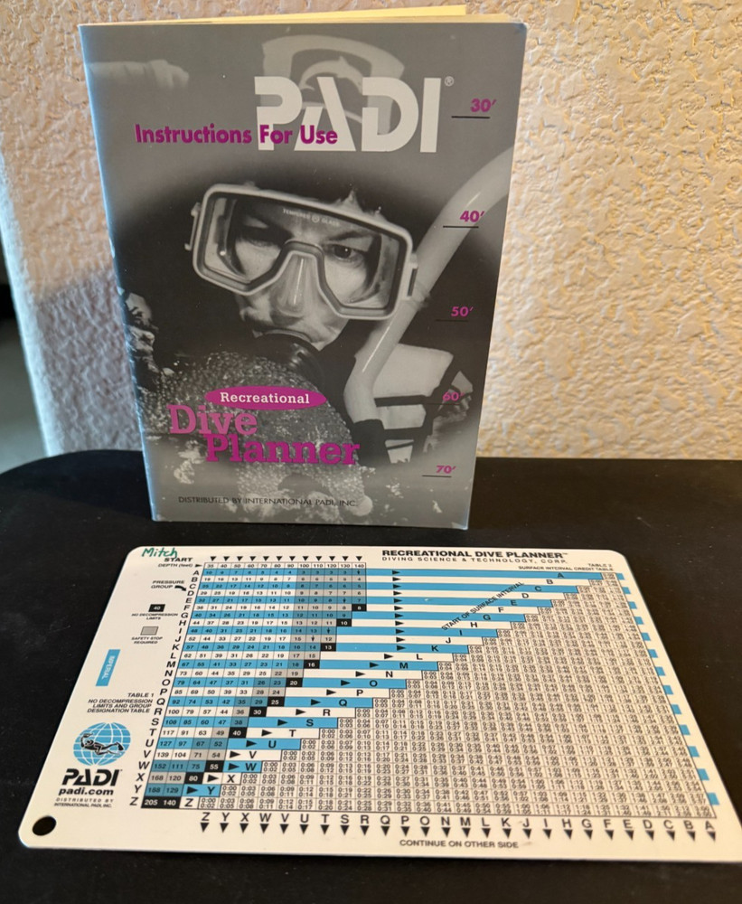 Padi Recretional  Dive Planner