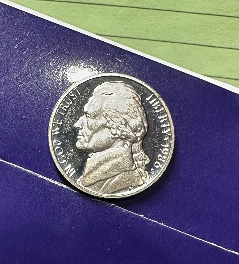 1986 S Proof Jefferson Nickel