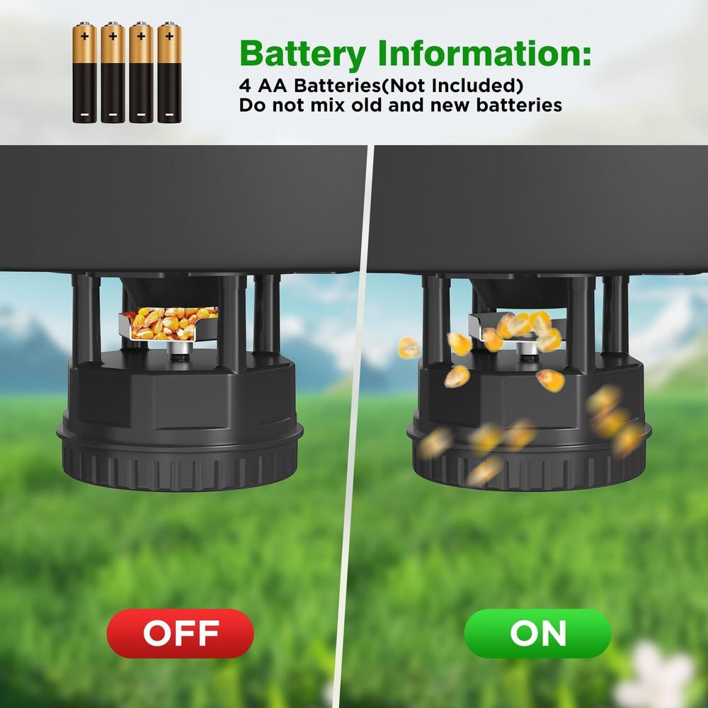 Deer Feeder Kit,Motor and Timer Kit with Programable Digital Timer,Up to 4 Fe...