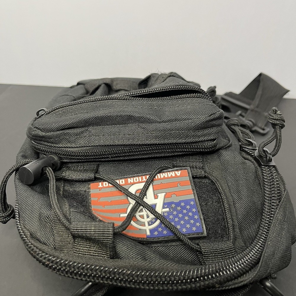Airsoft Mini Carrier Backpack/Cross Body Bag With Patch