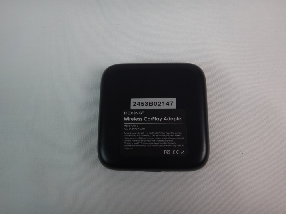 Rexing CPW-2 Wireless CarPlay Auto Adapter for iPhone in Box